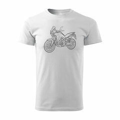HONDA AFRICA TWIN vīriešu motocikla t-krekls ar motociklu 1695-7 cena un informācija | Vīriešu T-krekli | 220.lv