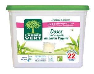 L'EKRE mazgāšanas kapsulas, 22 gab., 8 iepakojumi cena un informācija | Veļas mazgāšanas līdzekļi | 220.lv