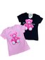 T-krekls meitenēm, 2gab., rozā/melns цена и информация | Krekli, bodiji, blūzes meitenēm | 220.lv