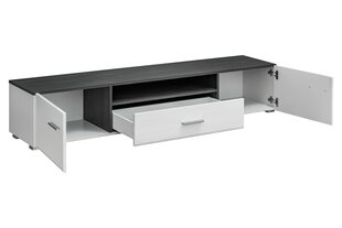 TV galds SOLIDO TWIN, norvēģu priede melns/balts cena un informācija | TV galdiņi | 220.lv