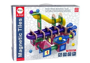 Sacīkšu trase bumbiņām Lean Toys Magnetic Blocks cena un informācija | Rotaļlietas zēniem | 220.lv