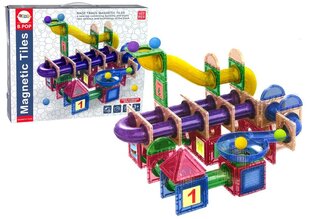 Гоночная дорожка для мячей Lean Toys Магнитные блоки цена и информация | Игрушки для мальчиков | 220.lv