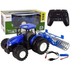 Attālināti vadāms traktors Lean Toys, zils цена и информация | Игрушки для мальчиков | 220.lv