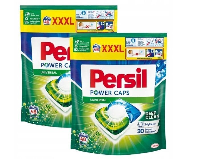 Persil Power Caps XL 92 gab., baltām drēbēm cena un informācija | Veļas mazgāšanas līdzekļi | 220.lv