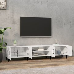 vidaXL TV skapītis, 180x31,5x40 cm, inženierijas koks, spīdīgi balts cena un informācija | TV galdiņi | 220.lv