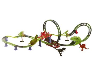 Trase Lean Toys Dinosaur Railway cena un informācija | Rotaļlietas zēniem | 220.lv