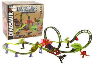 Trase Lean Toys Dinosaur Railway cena un informācija | Rotaļlietas zēniem | 220.lv