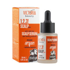 Serums pret matu izkrišanu, ar organisko argana eļļu, kofeīnu un hialuronskābi Victoria Beauty, 30ml цена и информация | Средства для укрепления волос | 220.lv