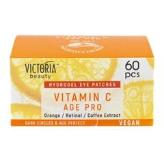 Acu zonas maskas ar vit C, retinolu un apelsīnu ekstraktu Victoria Beauty, 60 gab cena un informācija | Sejas maskas, acu maskas | 220.lv