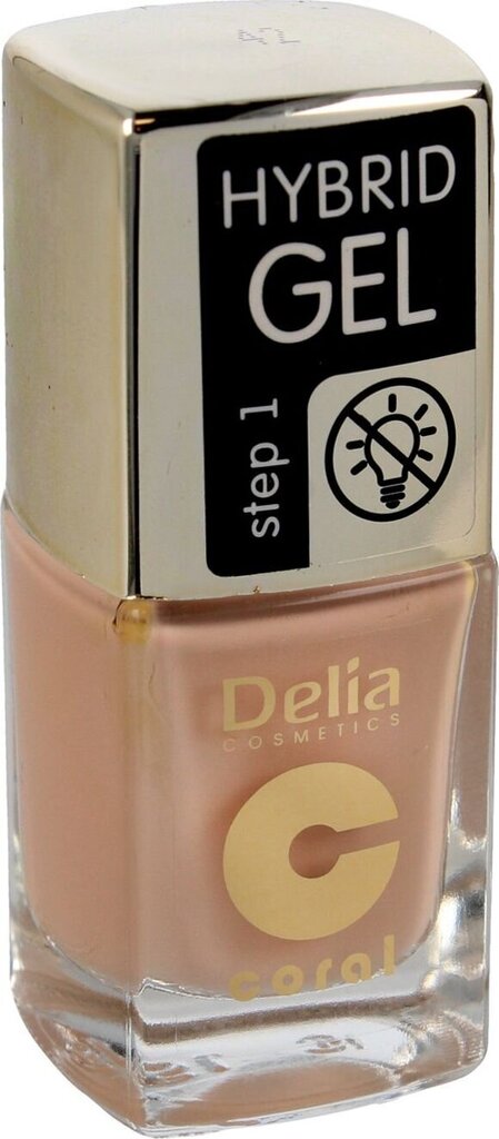 Nagu laka Delia Cosmetics Coral Hybrid Gel nr 42, 11 ml cena un informācija | Nagu lakas, stiprinātāji | 220.lv