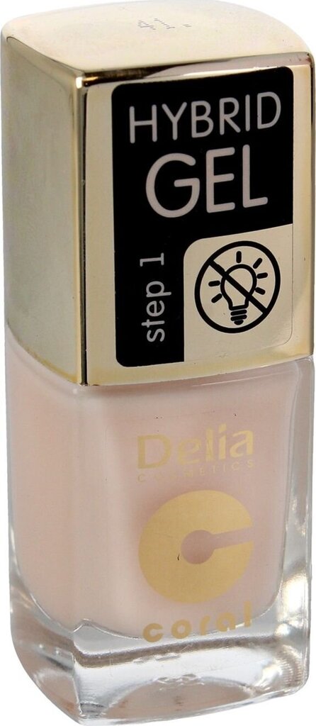 Nagu laka Delia Cosmetics Coral Hybrid Gel nr 41, 11 ml цена и информация | Nagu lakas, stiprinātāji | 220.lv