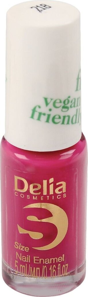 Nagu laka Delia Cosmetics Vegan Friendly Size S nr 218 Pink Promise, 5 ml цена и информация | Nagu lakas, stiprinātāji | 220.lv