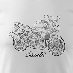 Suzuki Bandit 600 1200 750 vīriešu motocikla t-krekls ar motociklu 1164-7 cena un informācija | Vīriešu T-krekli | 220.lv