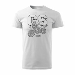 BMW GS 1250 ADVENTURE vīriešu motocikla t-krekls ar motociklu 1557-7 цена и информация | Мужские футболки | 220.lv