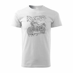 HONDA AFRICA TWIN vīriešu motocikla t-krekls ar motociklu 1691-7 cena un informācija | Vīriešu T-krekli | 220.lv