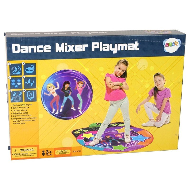 Deju paklājiņš Lean Toys Dance Mixer Playmat цена и информация | Rotaļlietas meitenēm | 220.lv