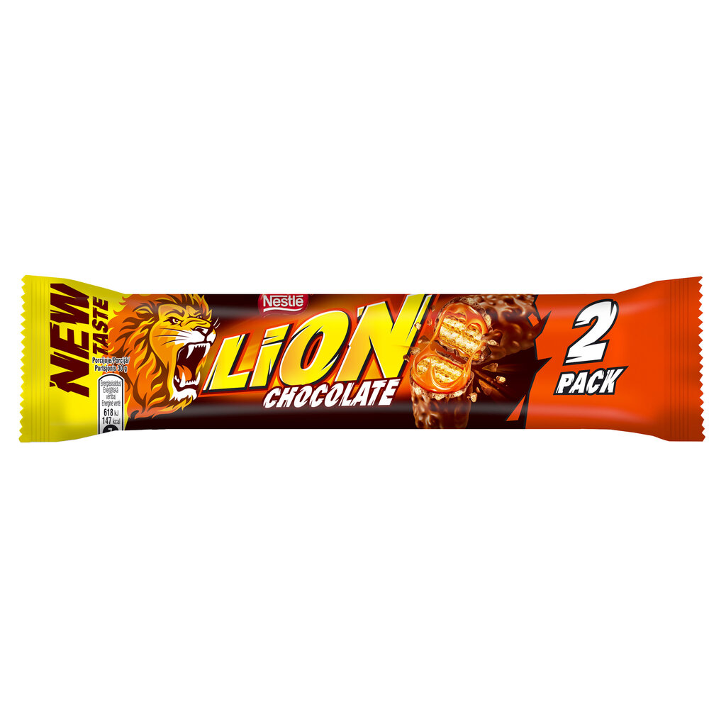Nestle Lion batoniņš, 60 g, 28 iepakojuma komplekts cena un informācija | Saldumi | 220.lv