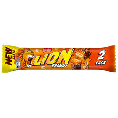 Nestle Lion 2 Pack Waffe Bacon, фаршированный арахисом 62 г, 28 упаковки цена и информация | Сладости | 220.lv