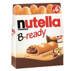 Nutella baton b-ready t6, 132g, 16 упаковок цена и информация | Сладости | 220.lv