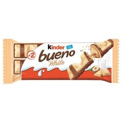 Kinder Bueno White Waffle Bar, 39 г, 30 упаковочных наборов цена и информация | Конфетки | 220.lv