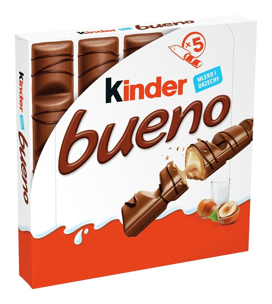 Kinder Bueno batoniņš, 110 g, 9 iepakojuma komplekts cena un informācija | Saldumi | 220.lv