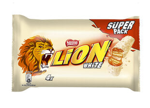 Nestle Lion White Multipack Bar (4x42g), 10 набор упаковки цена и информация | Конфетки | 220.lv