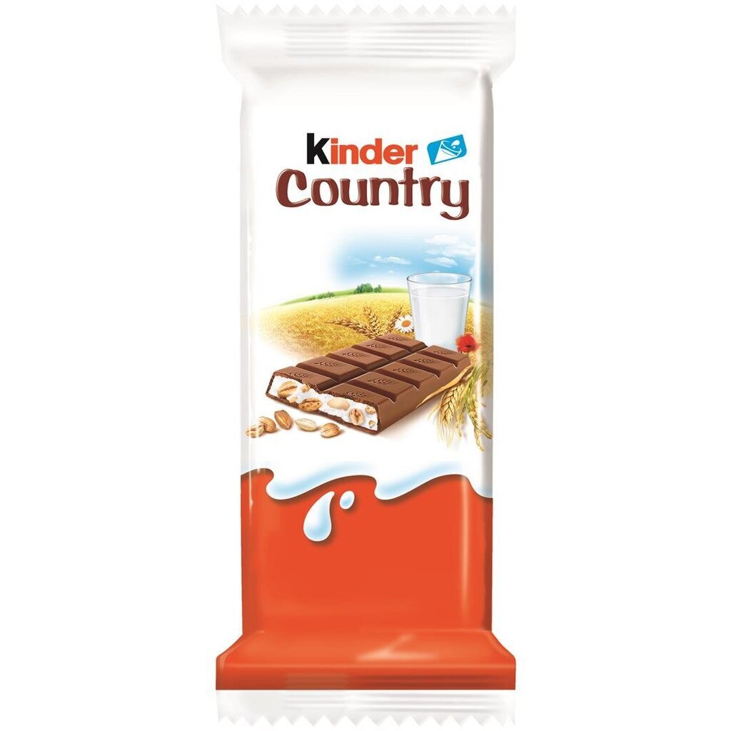 Kinder Country šokolāde, 23, 5 g, 40 paciņas cena un informācija | Saldumi | 220.lv