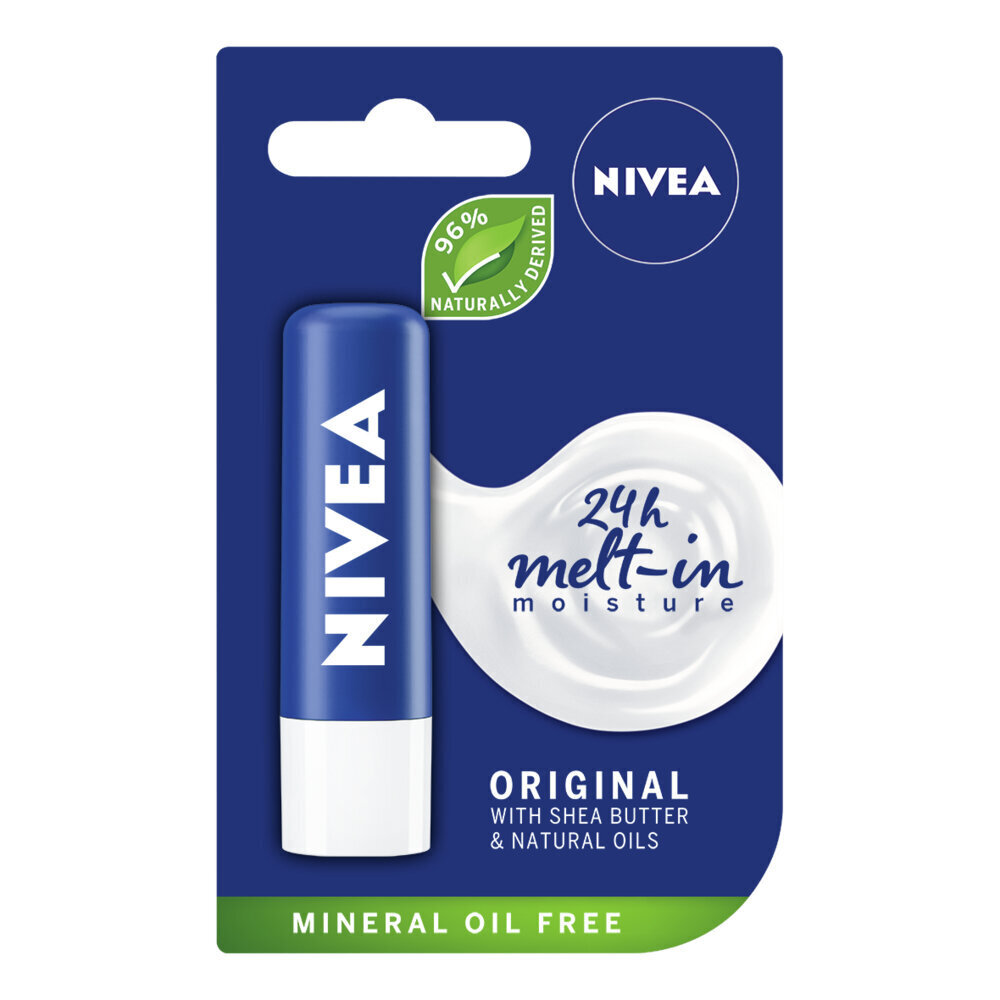 Nivea higiēniskā lūpukrāsa, 4, 8 g, 6 iepakojuma komplekts цена и информация | Lūpu krāsas, balzāmi, spīdumi, vazelīns | 220.lv