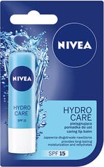 Nivea Hydro Care higiēniskā lūpukrāsa, 4, 8 g, 6 iepakojuma komplekts cena un informācija | Lūpu krāsas, balzāmi, spīdumi, vazelīns | 220.lv