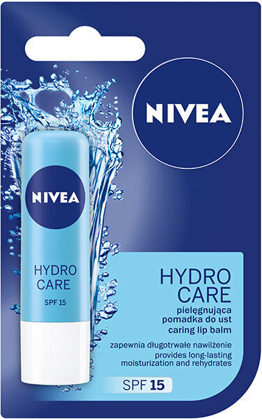 Nivea Hydro Care higiēniskā lūpukrāsa, 4, 8 g, 6 iepakojuma komplekts цена и информация | Lūpu krāsas, balzāmi, spīdumi, vazelīns | 220.lv