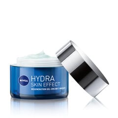 Nivea Hydra Effect Night Face Gel - krēms, 3 iepakojuma komplekts cena un informācija | Sejas krēmi | 220.lv