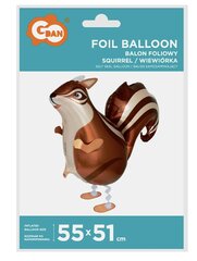 Stāvošs folija balons, vāvere, 55x51 cm cena un informācija | Baloni | 220.lv