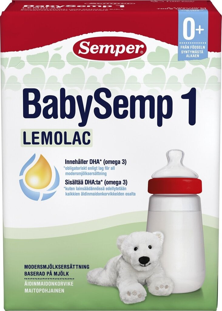 Semper Lemolac 1 piena maisījums 0m, 700 g, 8 iepakojuma komplekts цена и информация | Piena maisījumi (0-6 mēn.) | 220.lv