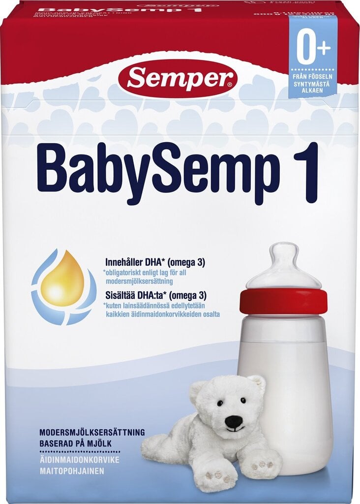Semper BabySemp1 piena maisījums 0m, 800 g, 8 iepakojuma komplekts цена и информация | Piena maisījumi (0-6 mēn.) | 220.lv