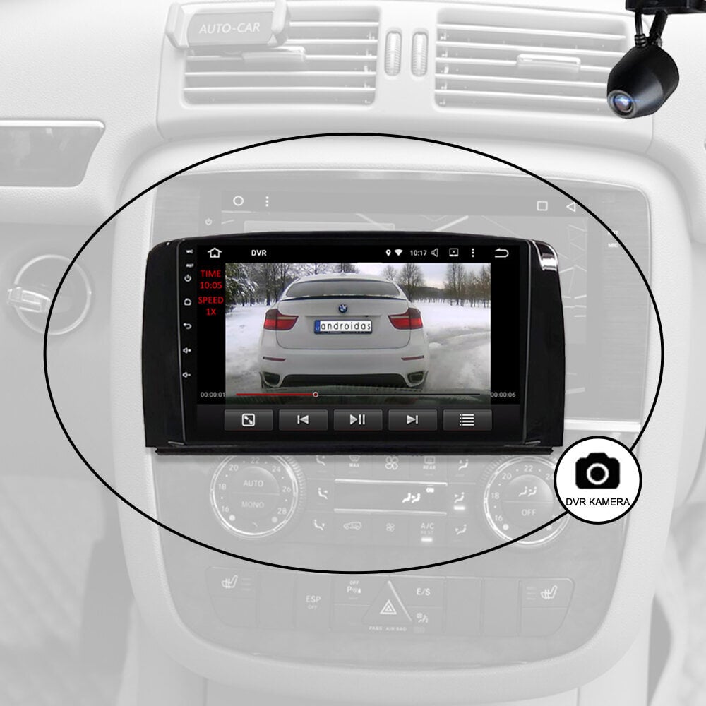 Android multivide MERCEDES BENZ R (W251) 2006-12 cena un informācija | Auto magnetolas, multimedija | 220.lv