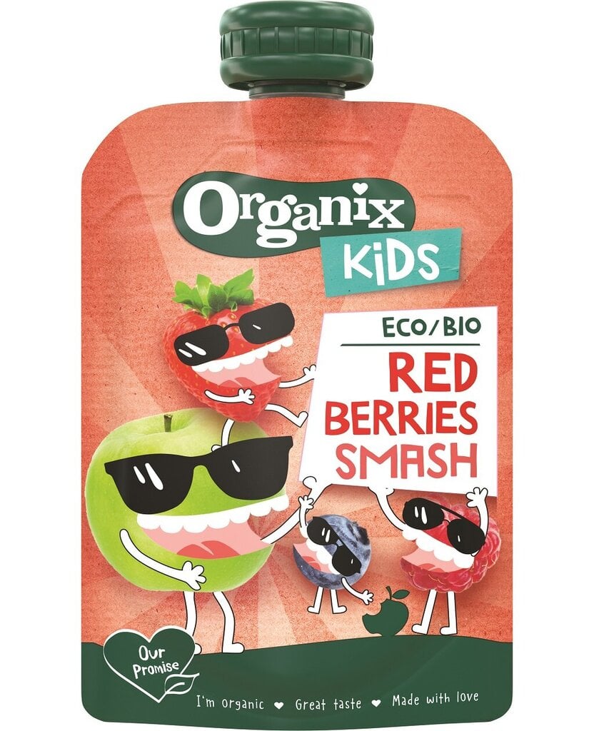 Organix Kids RTE Eco biezenis, 100 g, 6 iepakojumi cena un informācija | Dzērieni, uzkodas bērniem | 220.lv