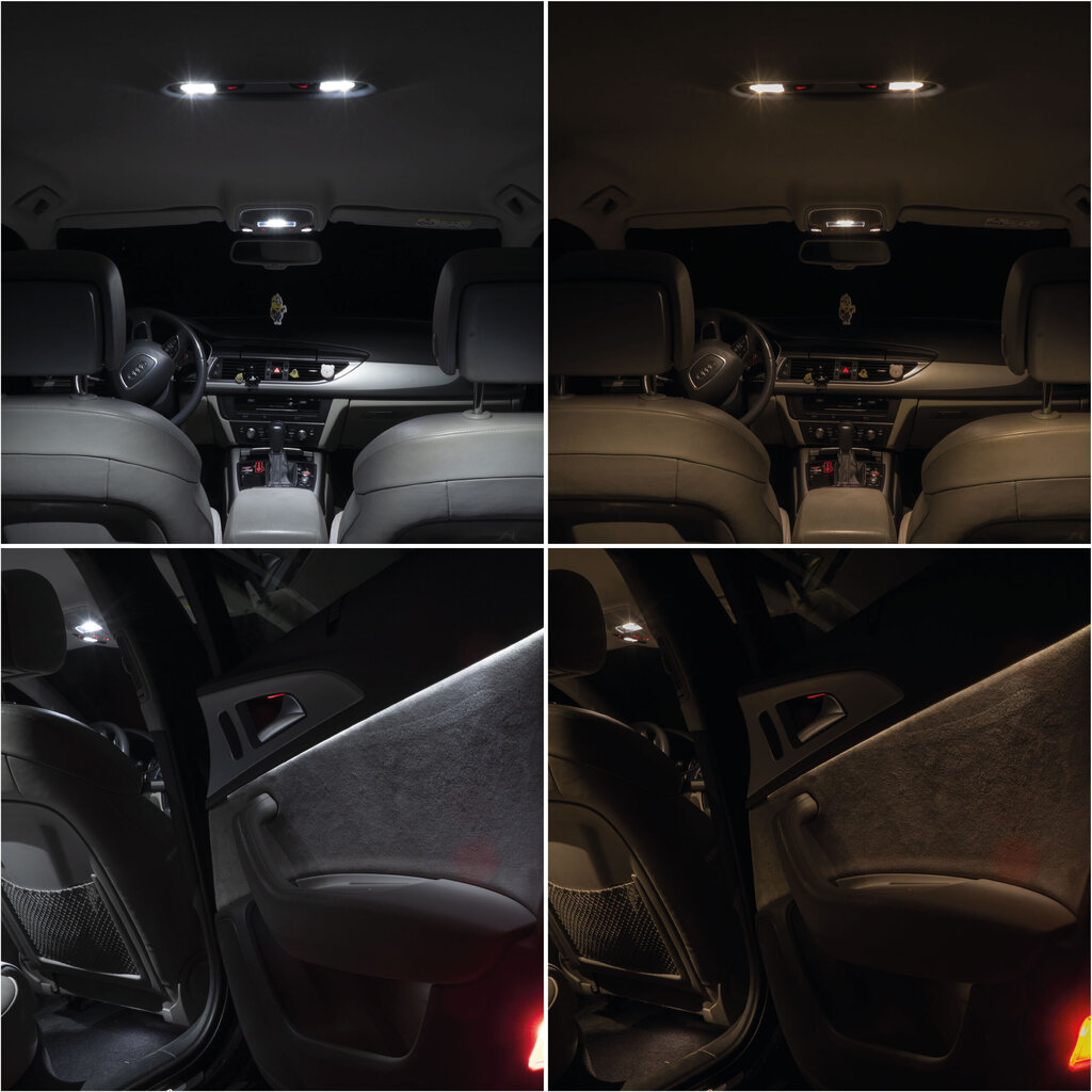 Bmw 5 E60 - LED Auto Salona Apgaismojuma spuldžu komplekts 5500K Auksti balts cena un informācija | Auto spuldzes | 220.lv