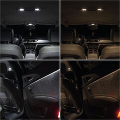 Volvo XC60 I - LED Auto Salona Apgaismojuma spuldžu komplekts 5500K Auksti balts цена и информация | Автомобильные лампочки | 220.lv