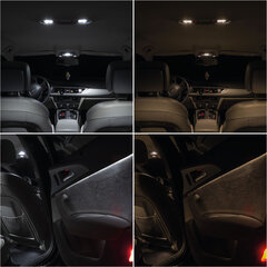 Volvo XC90 - Комплект светодиодных ламп внутреннего освещения 5500K Холодный белый цена и информация | Автомобильные лампочки | 220.lv