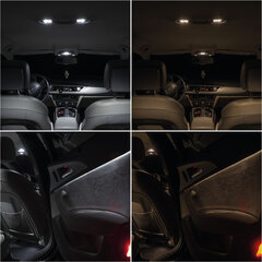 Ford C-Max Hybrid 2013-2017 - Комплект светодиодных ламп внутреннего освещения 5500K Холодный белый цена и информация | Автомобильные лампочки | 220.lv
