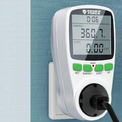 Ваттметр - счетчик потребления энергии цена и информация | Электрические выключатели, розетки | 220.lv