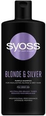 Syoss Blonde & Silver Shampoo 440ML, 6 набор упаковки цена и информация | Шампуни | 220.lv