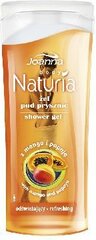 Dušas želeja Joanna Naturia Body mango & papaja, 100 ml цена и информация | Масла, гели для душа | 220.lv