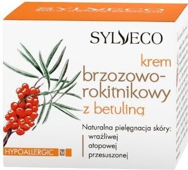 Bērzu un smiltsērkšķu krēms ar Betulina Sylveco, 50 ml cena un informācija | Sejas krēmi | 220.lv