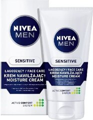 Nomierinošs sejas krēms Nivea for men Sensitive, 75 ml cena un informācija | Sejas krēmi | 220.lv