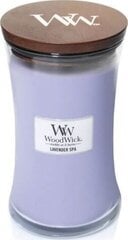 WoodWick aromātiska svece Lavender Spa, 609,5 g cena un informācija | Sveces un svečturi | 220.lv