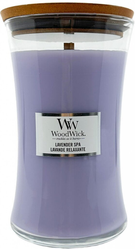 WoodWick aromātiska svece Lavender Spa, 609,5 g cena un informācija | Sveces un svečturi | 220.lv