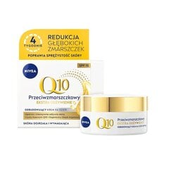 Barojošs pretgrumbu dienas krēms nobriedušai un prasīgai ādai SPF 15 Nivea Q10, 50 ml цена и информация | Кремы для лица | 220.lv