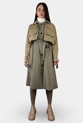 Тренч пальто для женщин 01438 Бежевый цена и информация | Женские пальто | 220.lv