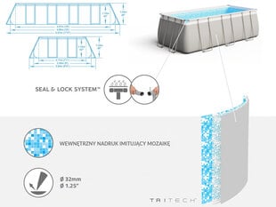Bestway FRAME baseins, 488x244x122 cm cena un informācija | Baseini | 220.lv